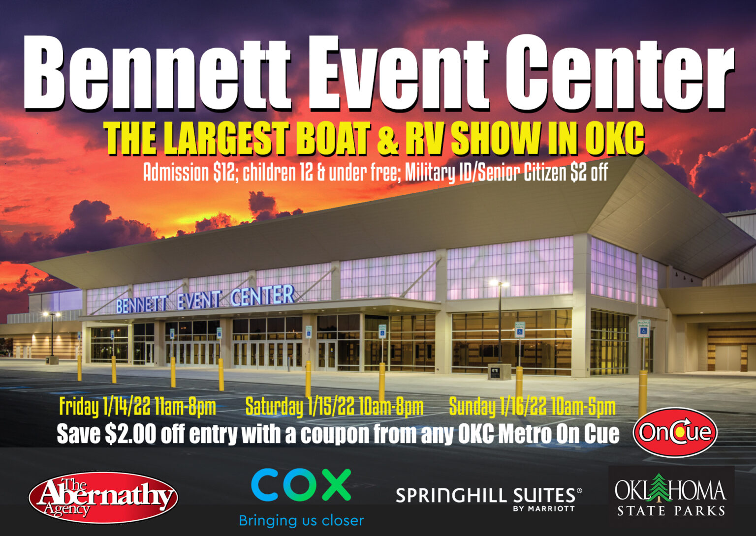 OKC Boat & RV Show January 14th16th 2022 @ The Oklahoma State